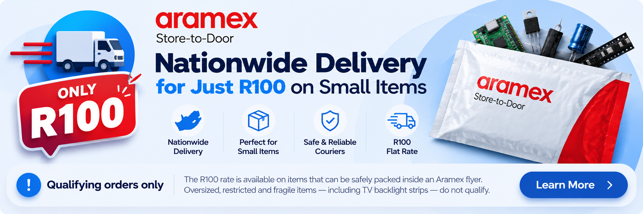 Aramex Store-to-Door: Nationwide Delivery for Just R100 on Small Items