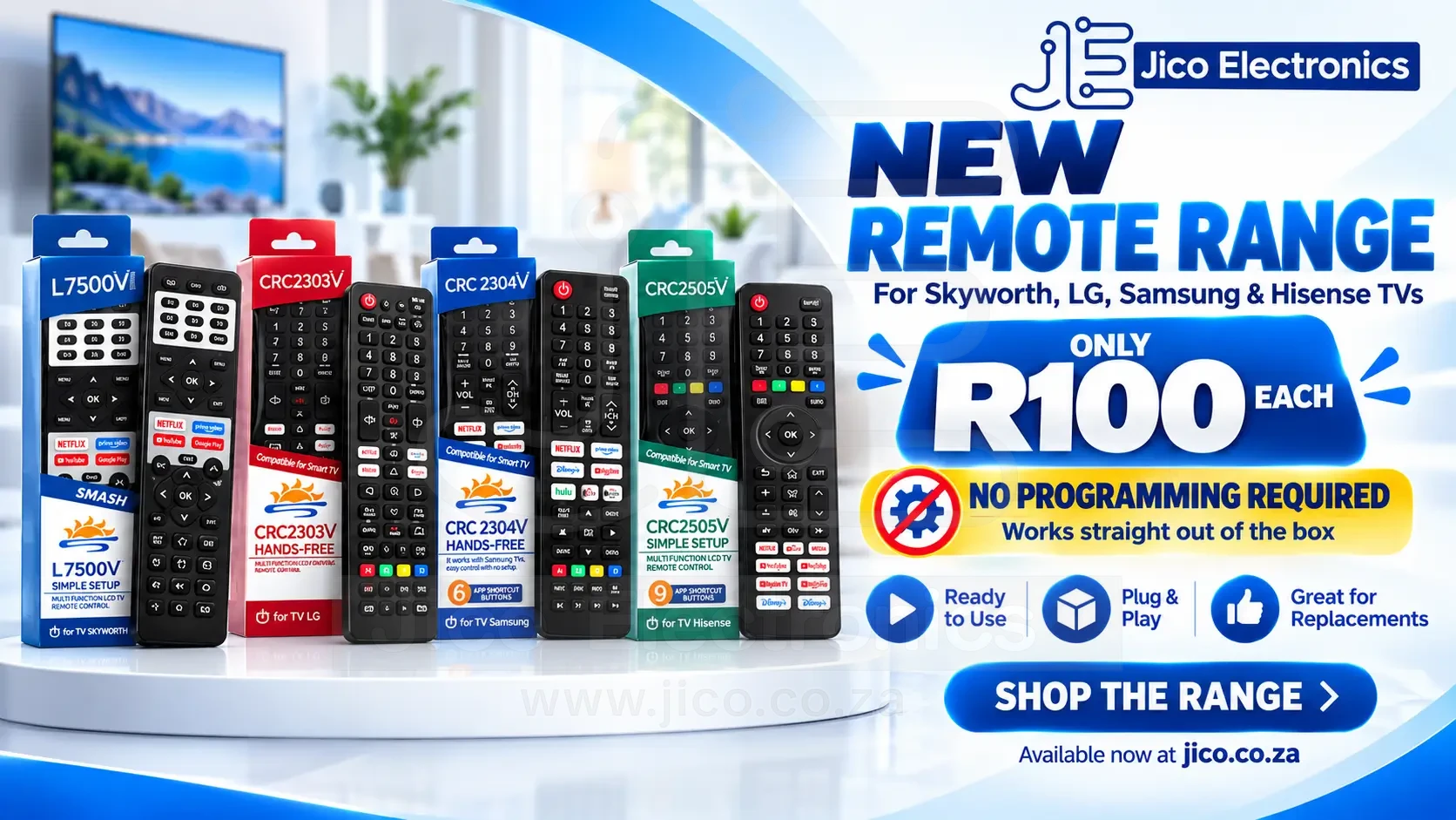 new remotes in stock